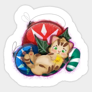 christmas kitty Sticker